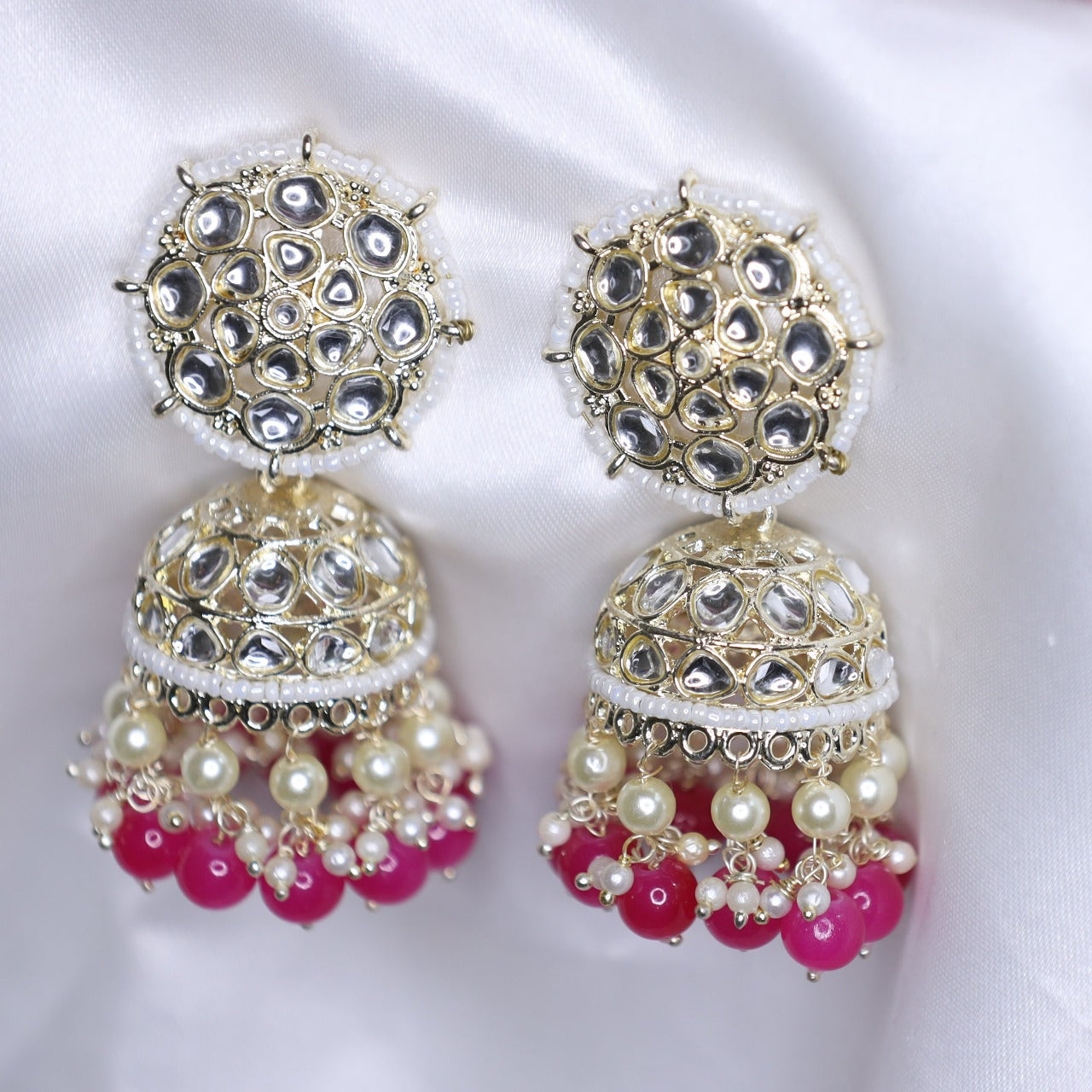 Pink Avni Jhumka