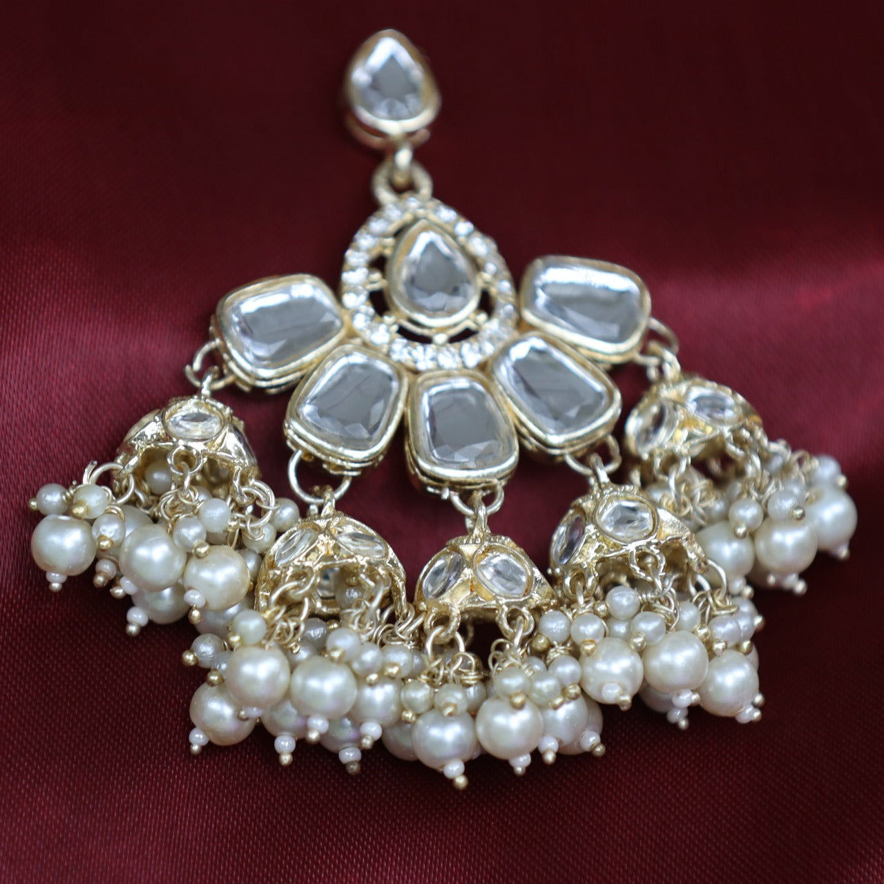 Ivory Diksha Jhumkis