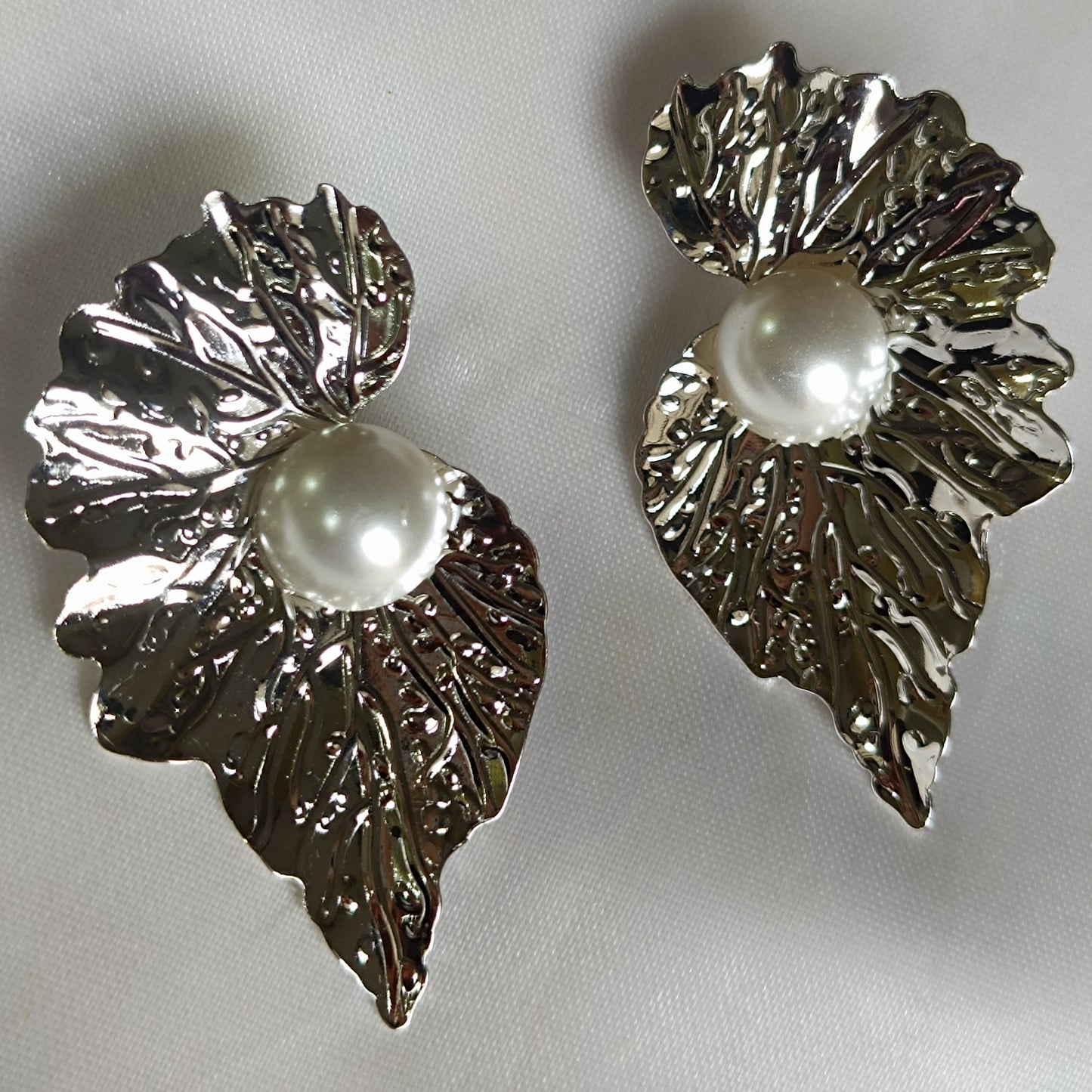 Silver Leaf Earrings