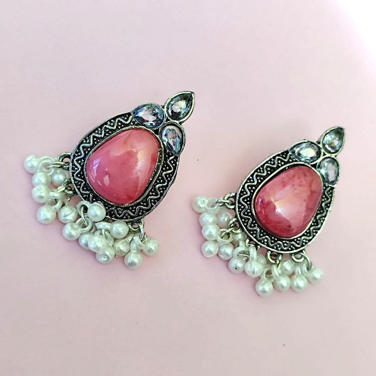 Pink Juno Earrings