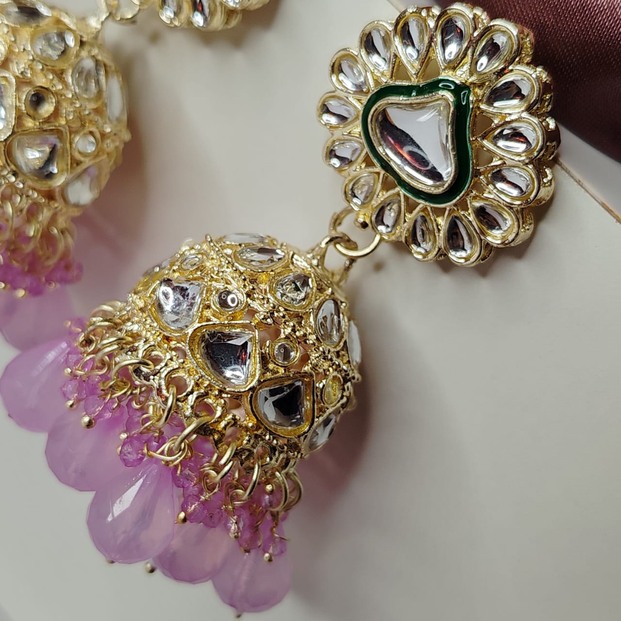 Lavender Rakhi Jhumka
