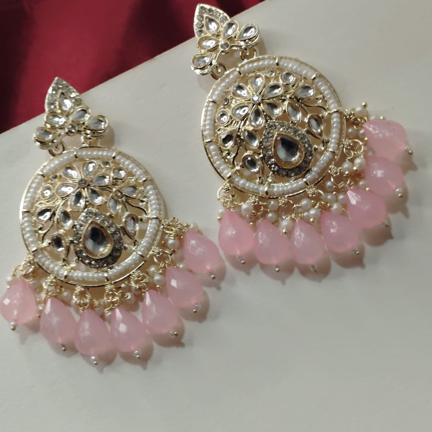 Pink Preet Chandbalis