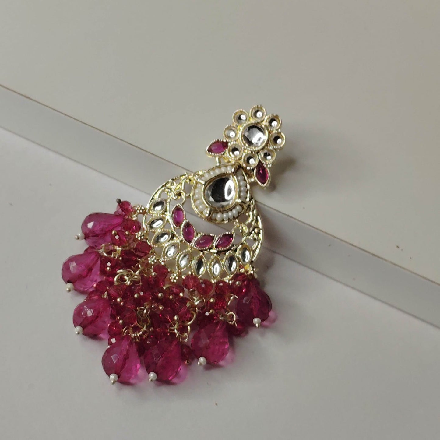 Wine Gargi Earrings