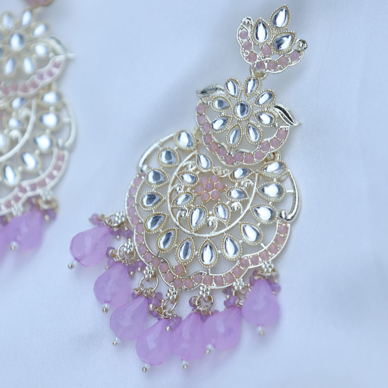 Lavender Rekha Chandbali