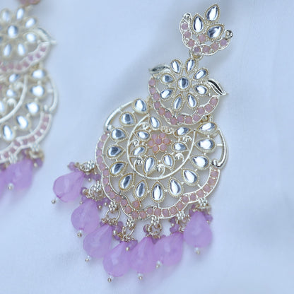 Lavender Rekha Chandbali