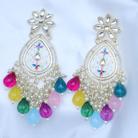 Multicolor Radha2 Earrings