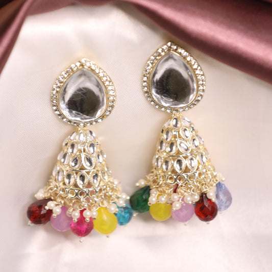 Multicolor Jiya Jhumkis
