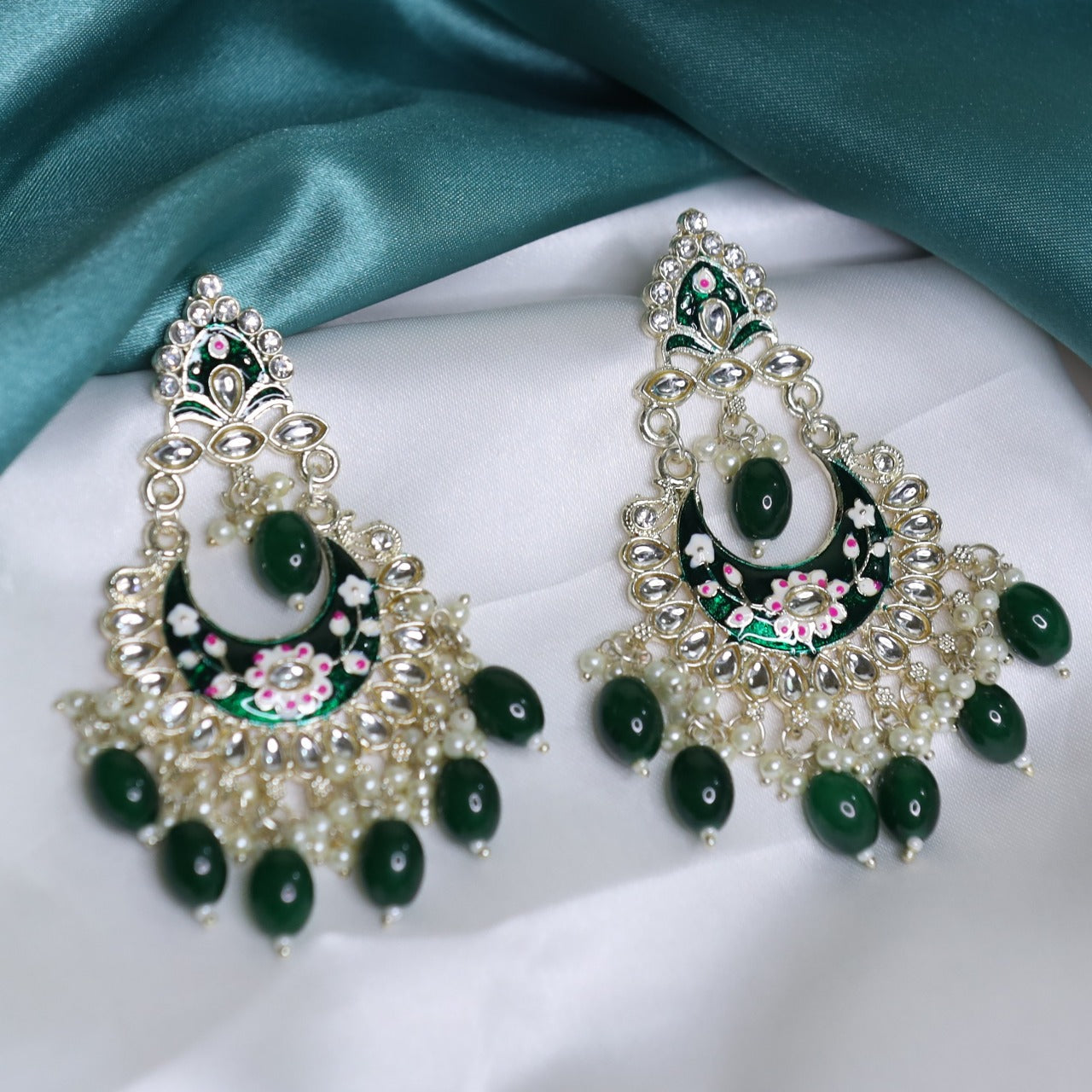 Green Kaveri Earrings