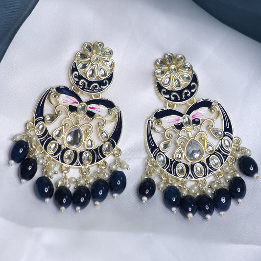 Dark Blue Ishana Chandbalis