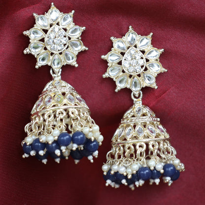 Navy Blue Jaya Jhumki