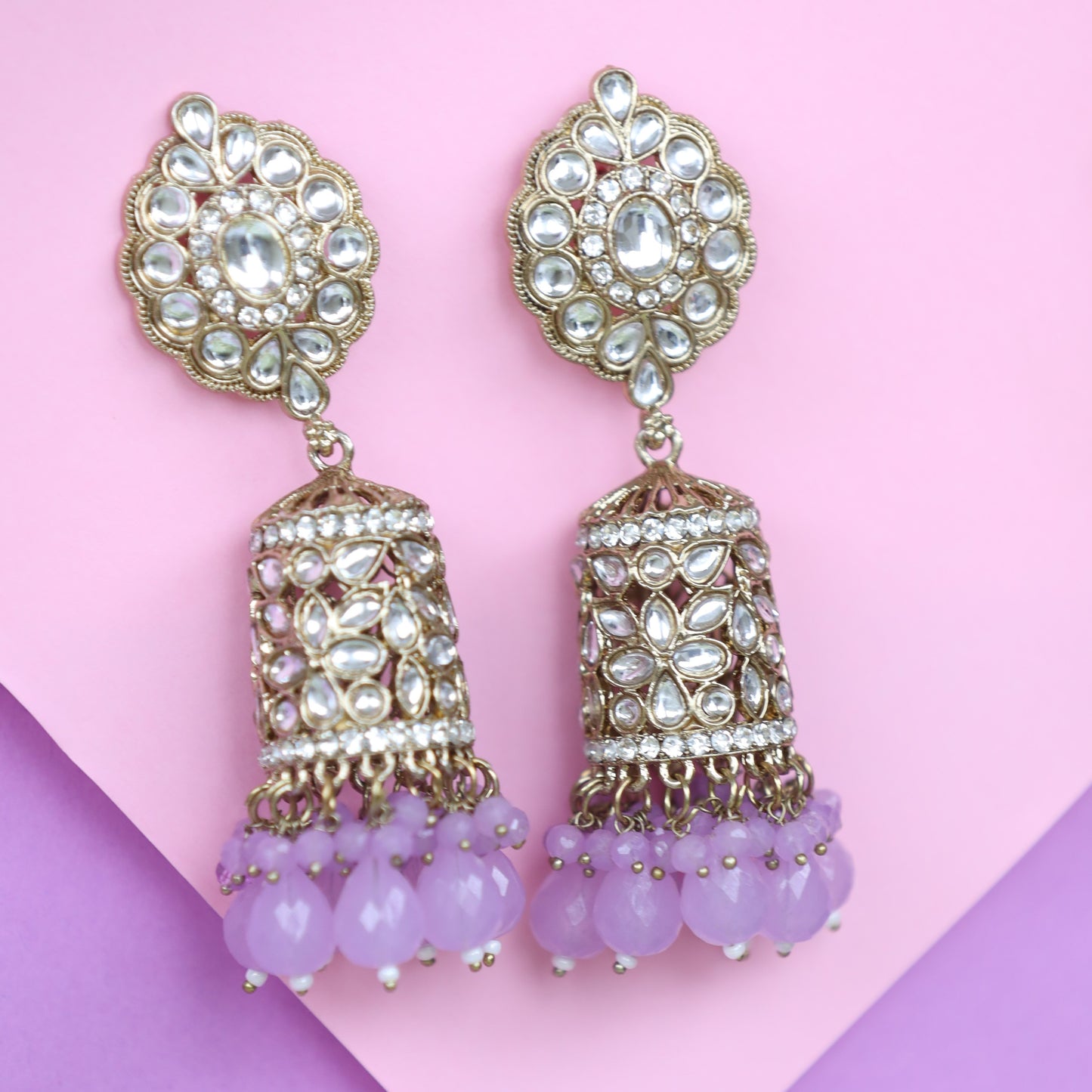 Lavender Neha Jhumka