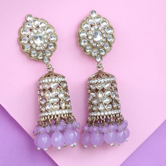 Lavender Neha Jhumka