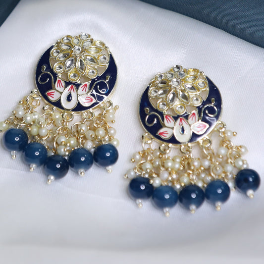 Blue Mitra Earrings