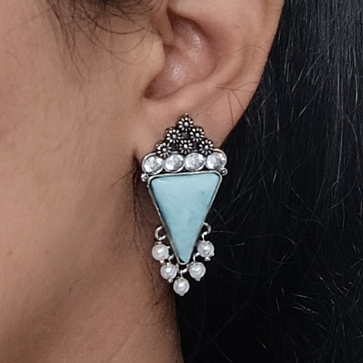 Blue belle Earrings