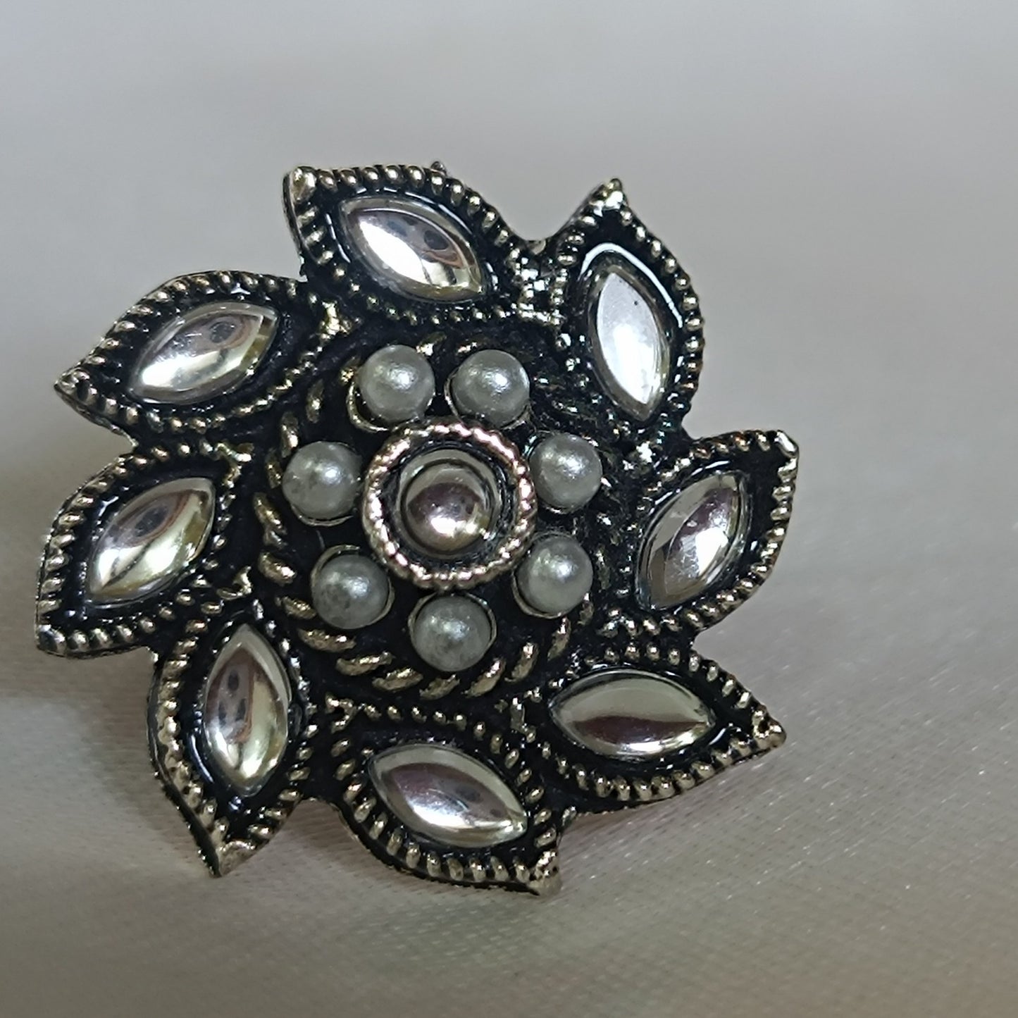 White Enid Studs