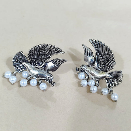 White Bird Earrings