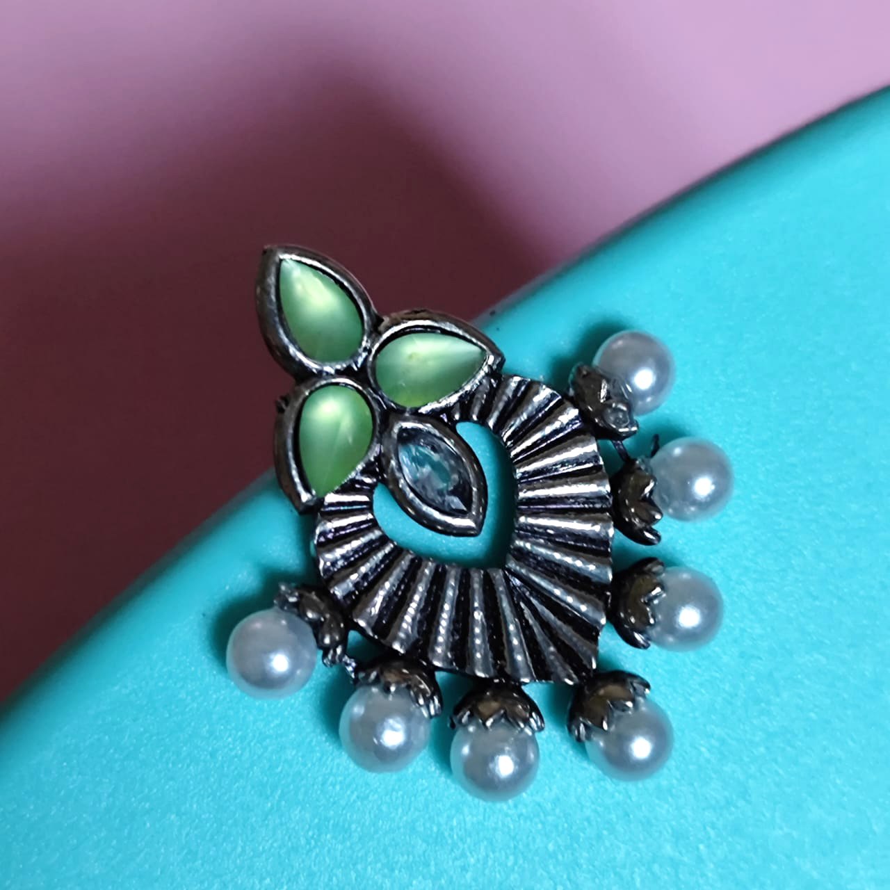 Green Zara Earrings
