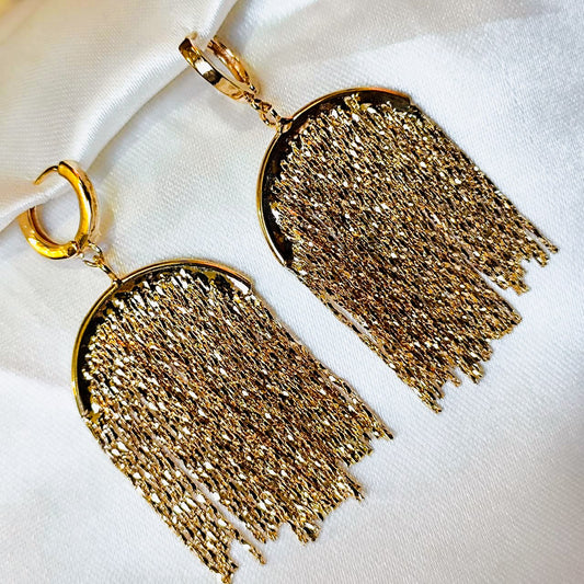 Gold Tassel Earrings