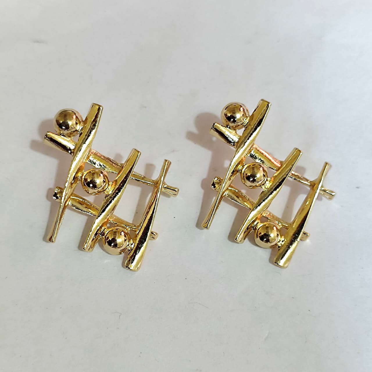 Gold Zigzag Earrings