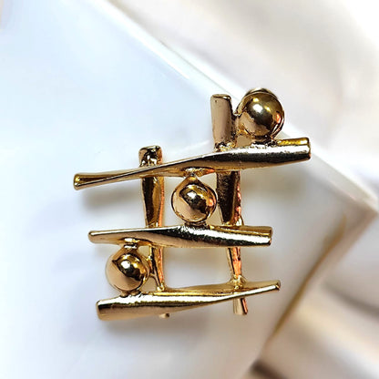 Gold Zigzag Earrings