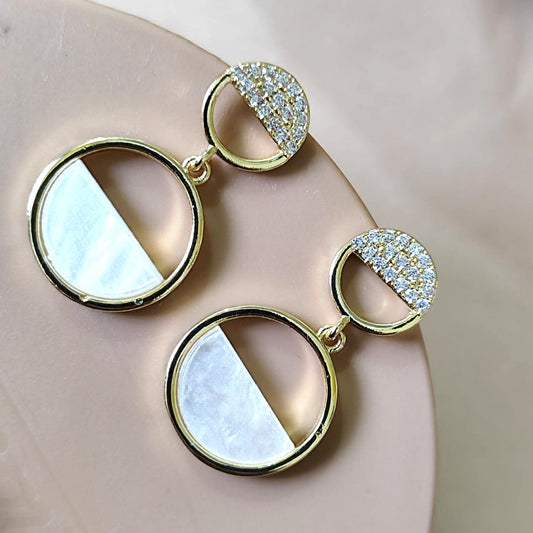 Gold Rim Earrings