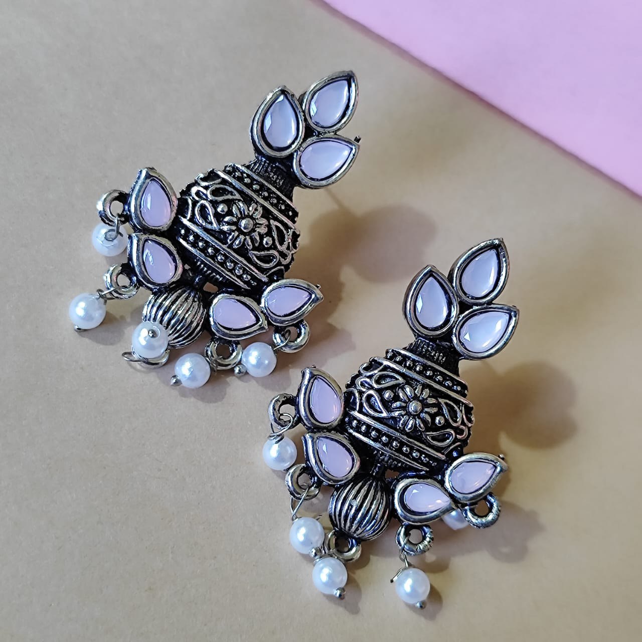 Pink Faye Earrings