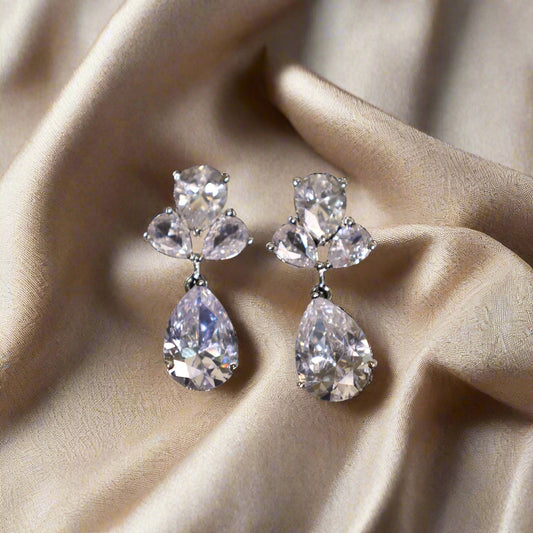 Silver Milazir Danglers