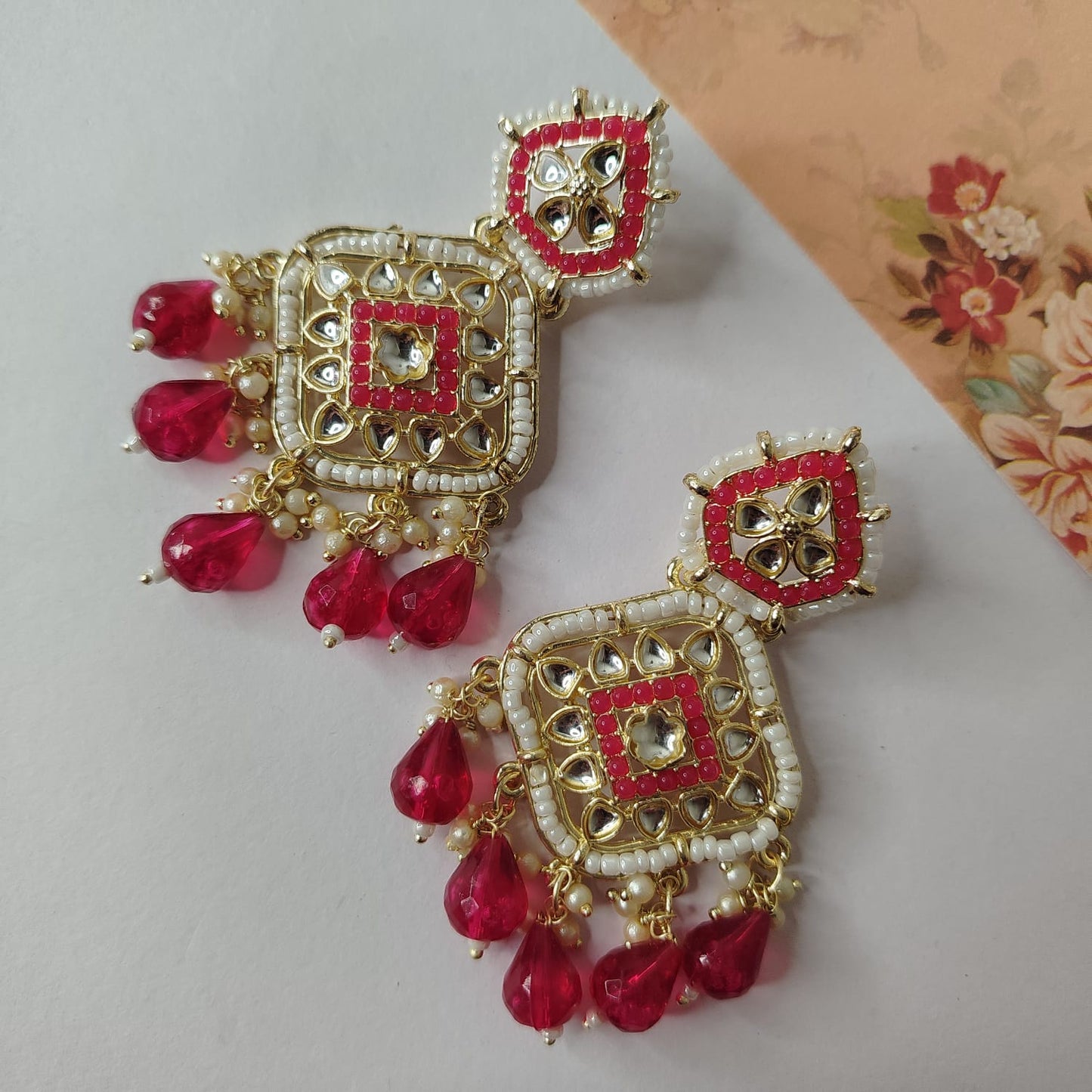 Pink Jiya Earrings