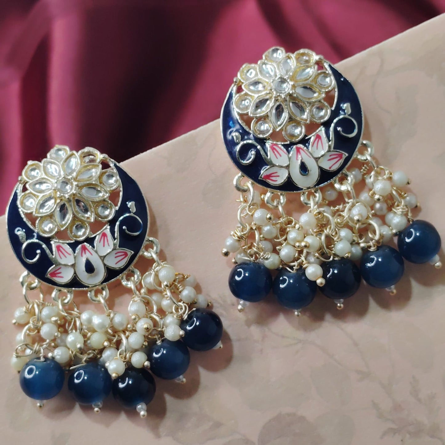 Blue Mitra Earrings