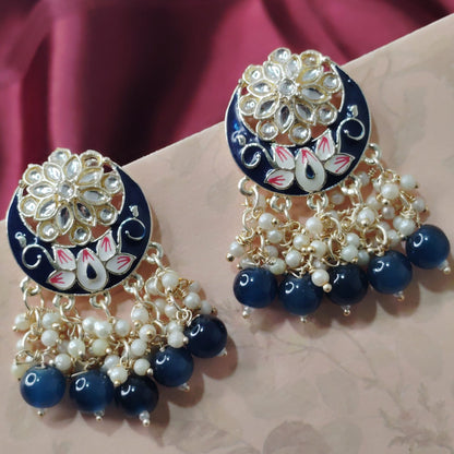 Blue Mitra Earrings