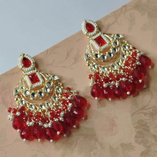 Red Charvi2 Earrings