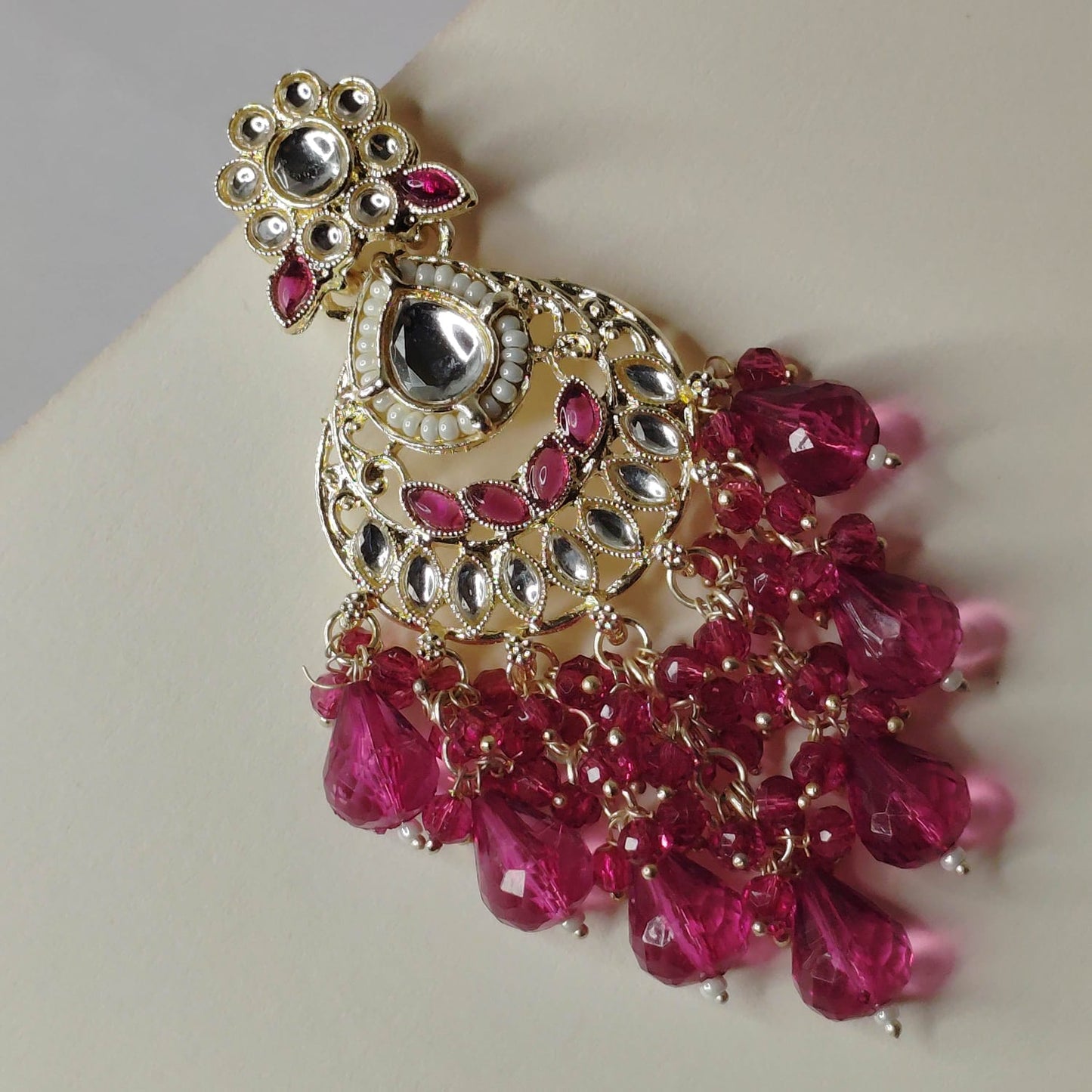Wine Gargi Earrings