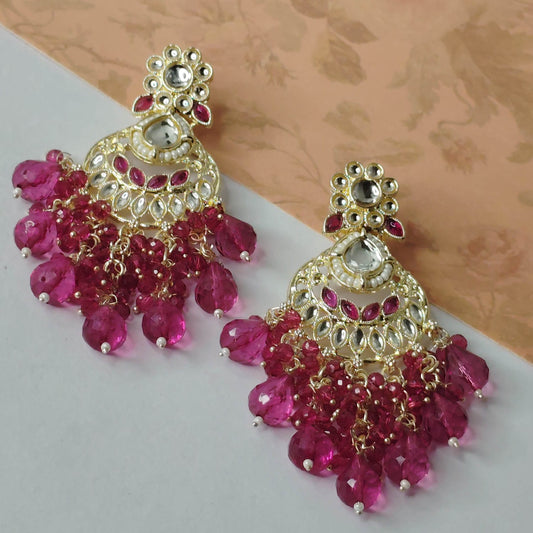Wine Gargi Earrings