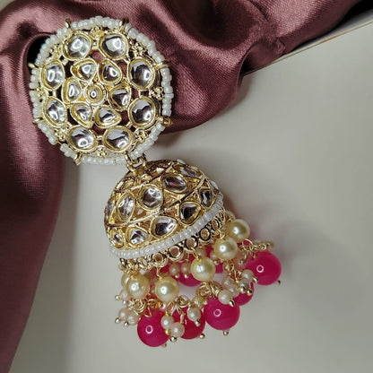 Pink Avni Jhumka