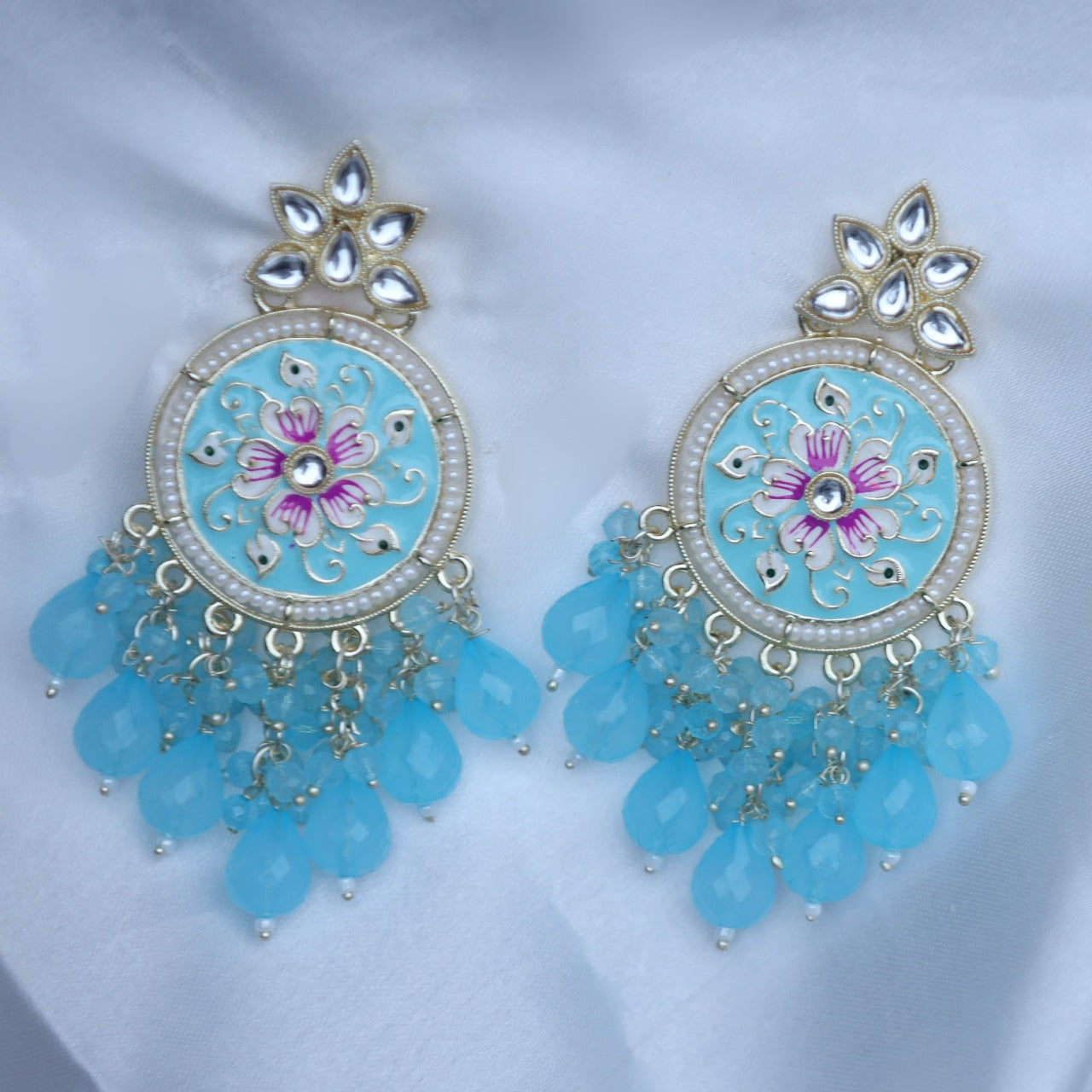 Blue Radha Earrings