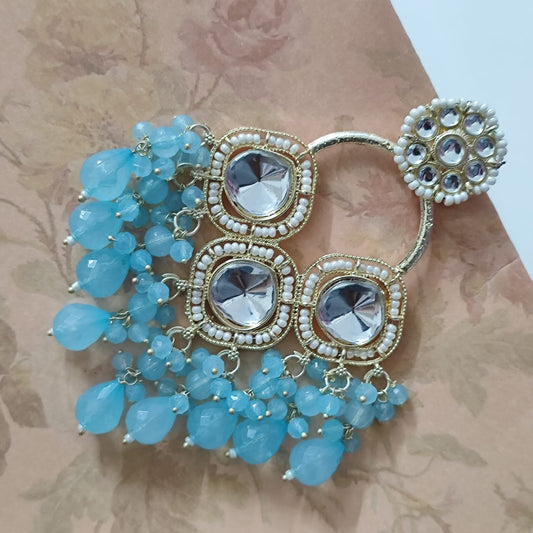 Blue Sanvi Chandbali